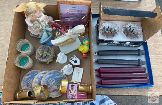 Figurines - Figurines, coasters, candle holders, candles misc.