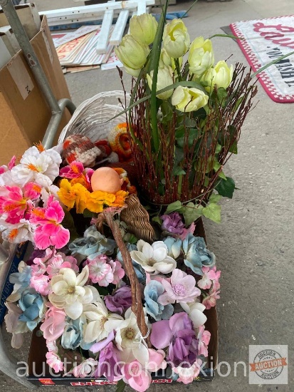 Decor - Artificial flowers, baskets decor