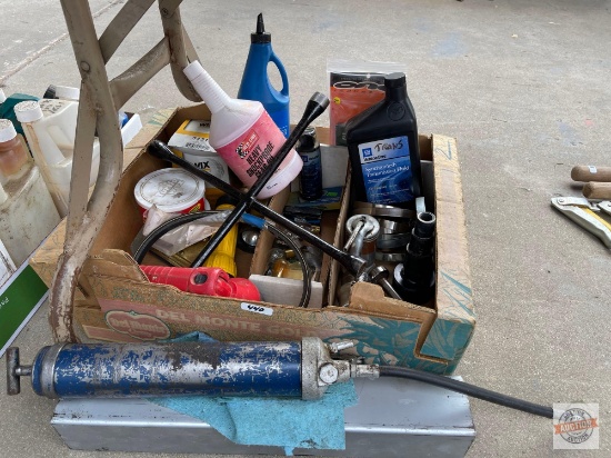 Automotive - Grease gun, Tire iron, flashlights, oil etc.