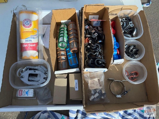 Tools - Stainless stell screens, Dirt Devil filter, Hose finishers, unsulated clamps etc.