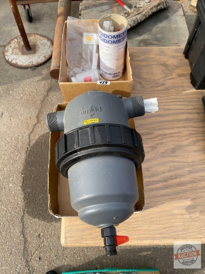 Tools - Amiad water system filter, Vinoferm acidity test kit