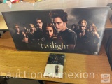 Collectibles - Twilight - Rare Find! Edward Cullen Pillow case new in pkg. and Double sided theatre
