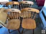 Furniture - 4 wooden side chairs