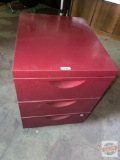 Furniture - 3 drawer metal cabinet on wheels