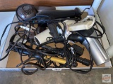 Vanity items - 4 Hair dryers and curling iron