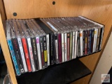 Music - CD rack and misc. CD's