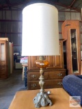 Table lamp, vintage grape motif