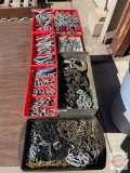 Hardware - Eye hooks, Anchor hooks, Chains misc. large lot