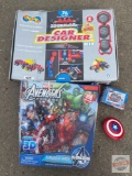 Toys - Marvel Avengers Assemble 5 puzzles and 76pc Zoobmobile Car Designer Kit