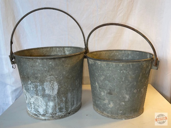 Vintage Galvanized Farmhouse pails - 2