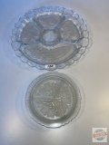Glassware - 2 - Divided relish dishes