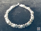 Jewelry - Bracelet, sterling .925 with X's & O's, 29.6g