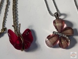 Jewelry - Necklaces, 2 with Butterfly pendants, 1 is Avon