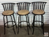 Furniture - 3 Swivel stools with back