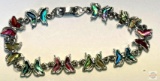 Jewelry - Bracelet, 10 Butterflies multi color marked SJ