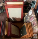 Picture Frames - Collage and wood framed, large to medium size