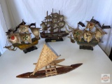 4 Model ships