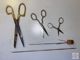 Scissors - Vintage scissors and large needles