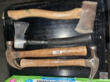 Tools - 2 Hammers and 2 hatchets