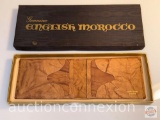 Wallet - Genuine Cowhide men's wallet, English Morocco