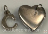 Jewelry - Heart locket and Initial 
