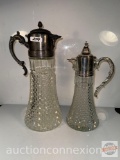 Glassware - 2 vintage pitchers