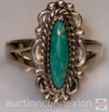 Jewelry - Ring, Sterling with turquoise stone