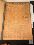 Ephemera - 1919 Daily Report Newspapers, Stockton,