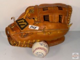 Sports - Baseball - Glove and ball