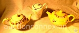 3 vintage teapots