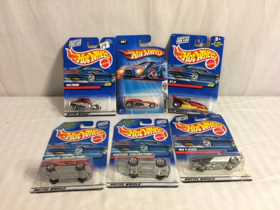 Lot of 6 Pieces Collector New in Package Hot wheels Mattel 1:64 Scale Die-Cast Metal & Plastic Parts