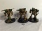 Lot of 3 Pieces Loose 2002 Collector Wizkids Miniature Mechwarrior War Figures - 2