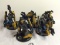 Lot of 5 Pieces Loose 2003 Collector Wizkids Miniature Mechwarrior War Figures - 2