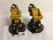 Lot of 2 Pieces Loose 2003 Collector Wizkids Miniature Mechwarrior War Figures - 2