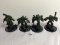 Lot of 4 Pieces Loose 2003 Collector Wizkids Miniature Mechwarrior War Figures - 2