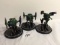 Lot of 3 Pieces Loose 2003 Collector Wizkids Miniature Mechwarrior War Figures - 2