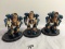 Lot of 3 Pieces Loose 2003 Collector Wizkids Miniature Mechwarrior War Figures - 2