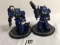 Lot of 2 Pieces Loose 2003 Collector Wizkids Miniature Mechwarrior War Figures - 2
