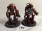 Lot of 2 Pieces Loose 2003 Collector Wizkids Miniature Mechwarrior War Figures - 2