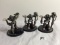 Lot of 3 Pieces Loose 2003 Collector Wizkids Miniature Mechwarrior War Figures - 2