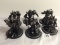 Lot of 6 Pieces Loose 2003 Collector Wizkids Miniature Mechwarrior War Figures - 2