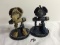 Lot of 2 Pieces Loose 2003 Collector Wizkids Miniature Mechwarrior War Figures - 2