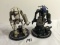 Lot of 2 Pieces Loose 2003 Collector Wizkids Miniature Mechwarrior War Figures - 2