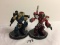 Lot of 2 Pieces Loose 2003 Collector Wizkids Miniature Mechwarrior War Figures - 2