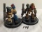 Lot of 2 Pieces Loose 2003 Collector Wizkids Miniature Mechwarrior War Figures - 2