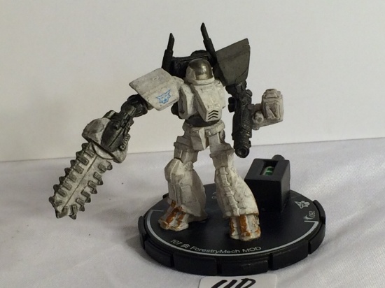 Collector Loose 2002 Wizkids Miniature Mechwarrior War Figure 107 ForestryMech MOD 2-3"Tall
