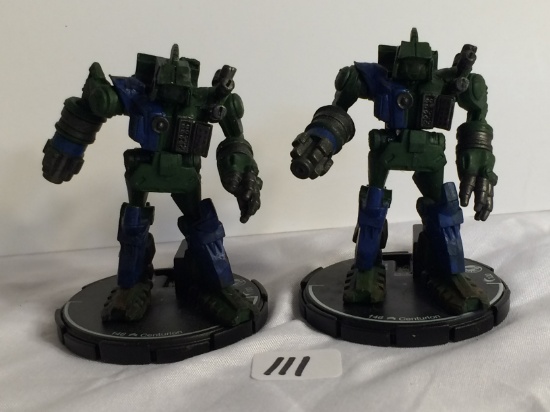 Lot of 2 Pieces Loose 2002 Collector Wizkids Miniature Mechwarrior War Figures - 2"Tall