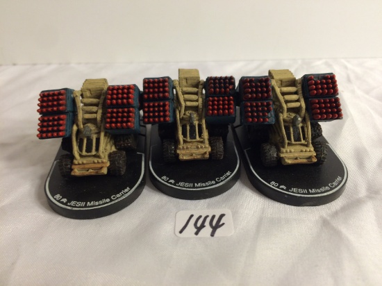 Lot of 3 Pieces Loose 2003 Collector Wizkids Miniature Mechwarrior War 80 JSII Missile Carrier