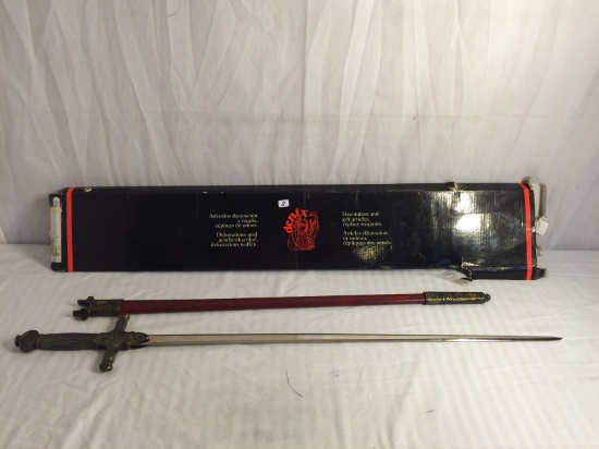 Collector Denix Napoleon Bonaparte Replica Sword PC #2068 34"Long Sword Size..Box is Damaged