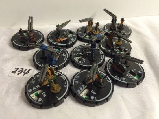 Lot of 10 Pieces Collector Loose Wizkids Miniature 2003 Armor Battle Mini-Figures - See Pictures